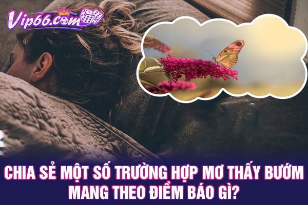 Chia sẻ một số trường hợp mơ thấy bướm mang theo điềm báo gì?